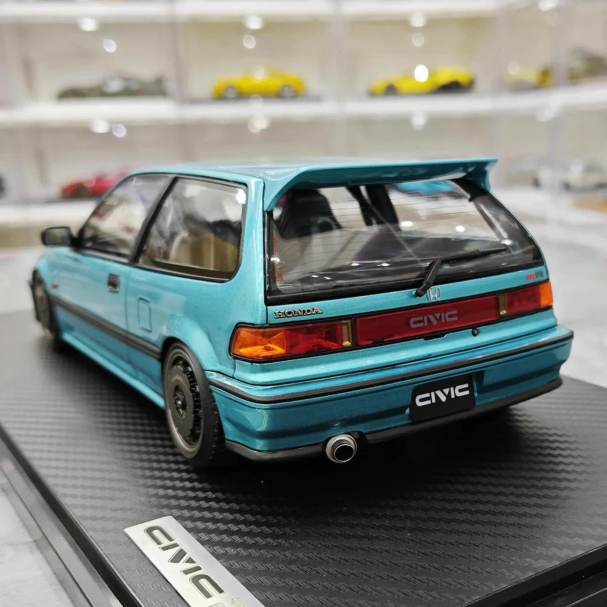 Ignition Honda 1987 Civic EF SiR Blue 1:18 – Collectible Resin Model Resin