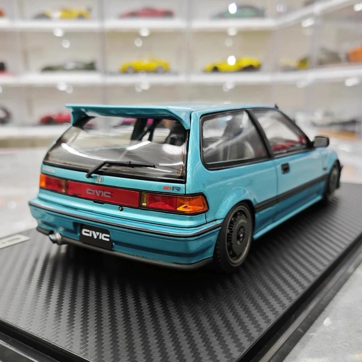 Ignition Honda 1987 Civic EF SiR Blue 1:18 – Collectible Resin Model Resin