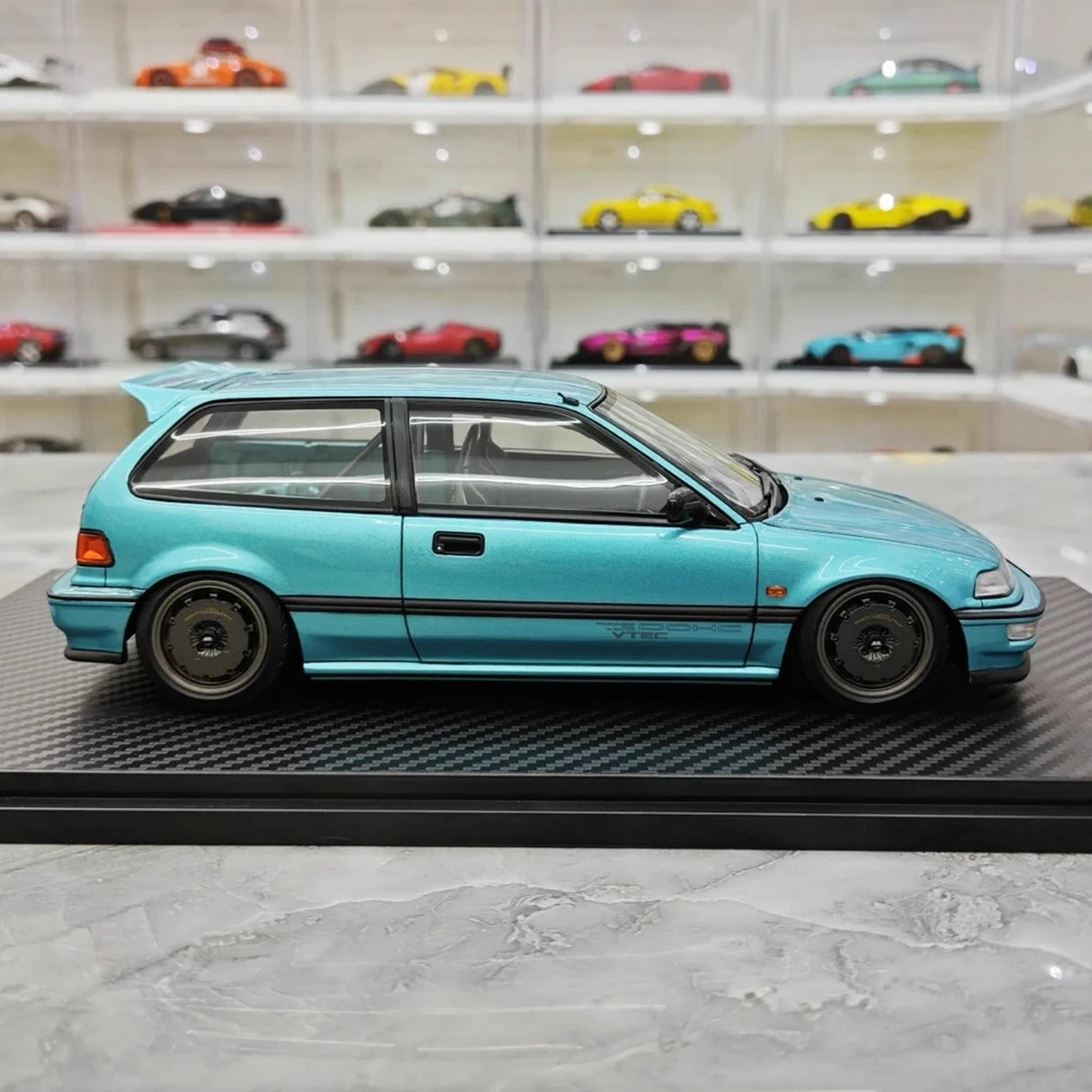 Ignition Honda 1987 Civic EF SiR Blue 1:18 – Collectible Resin Model Resin