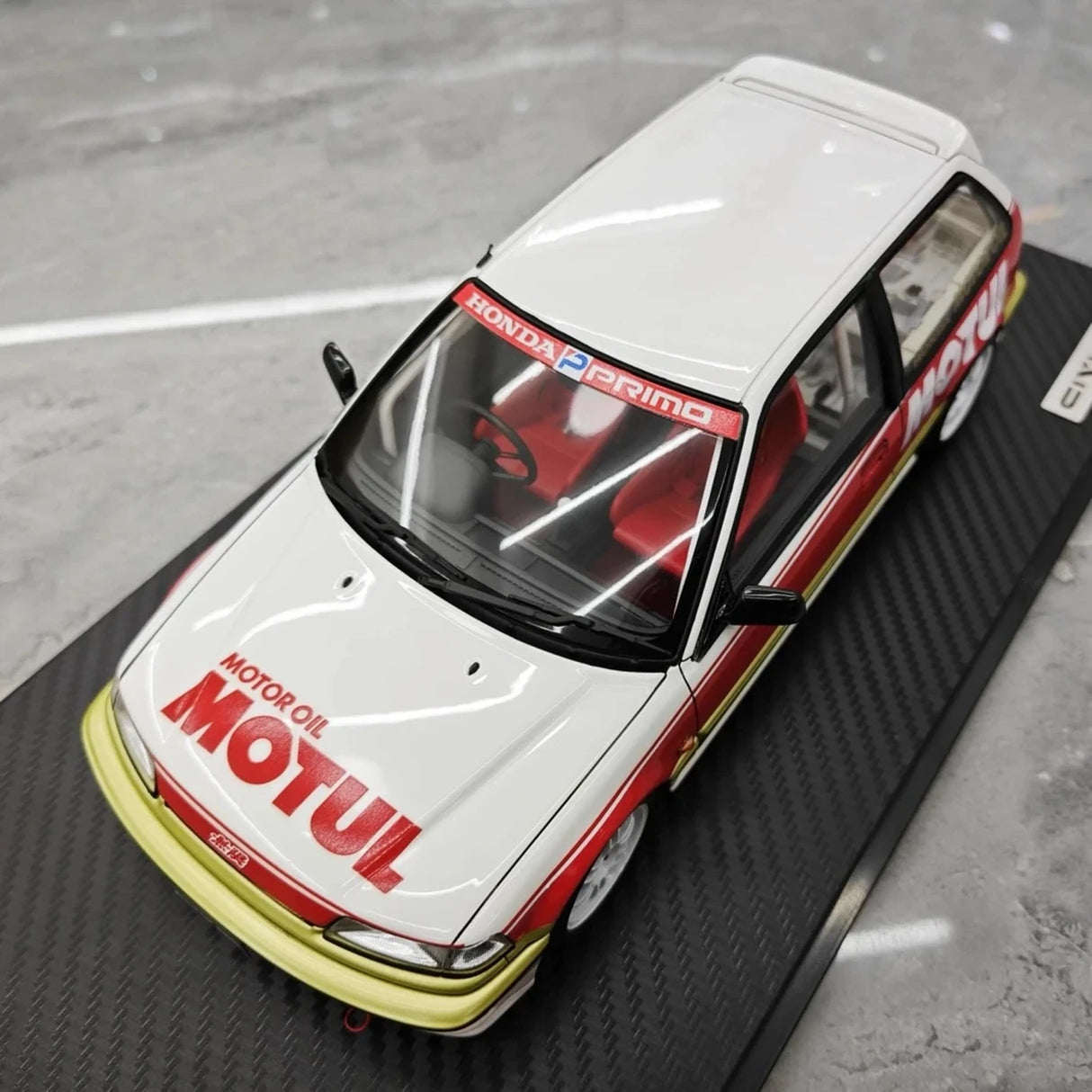 Zapłon Honda 1987 Civic EF SiR Motor Sport 1:18 – kolekcjonerski model żywicy z żywicy