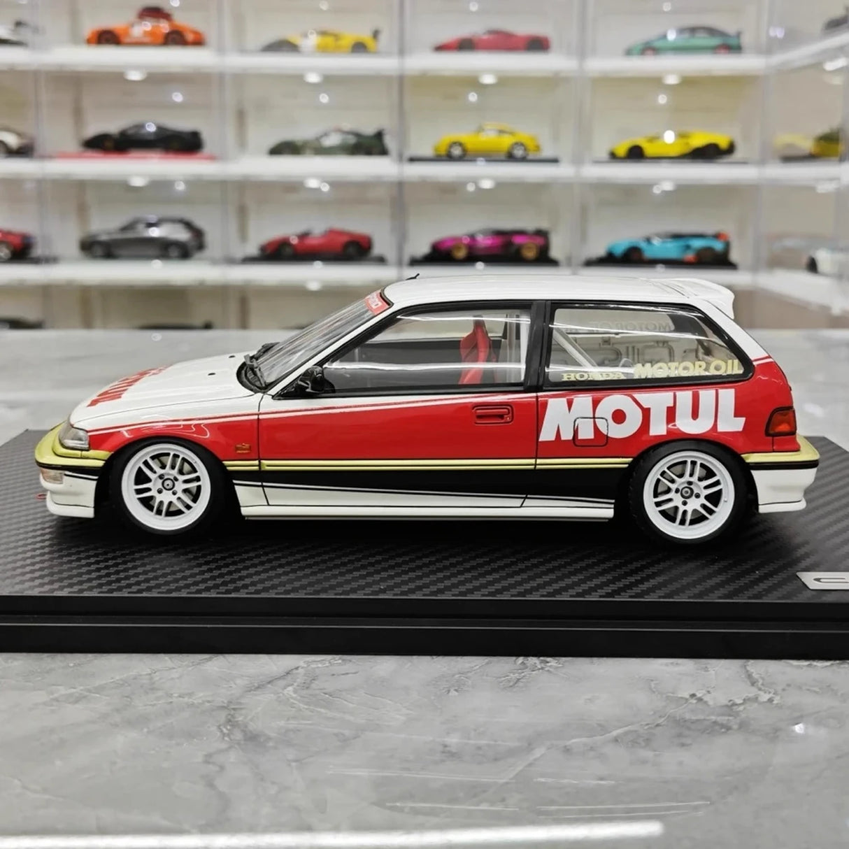 Zapłon Honda 1987 Civic EF SiR Motor Sport 1:18 – kolekcjonerski model żywicy z żywicy