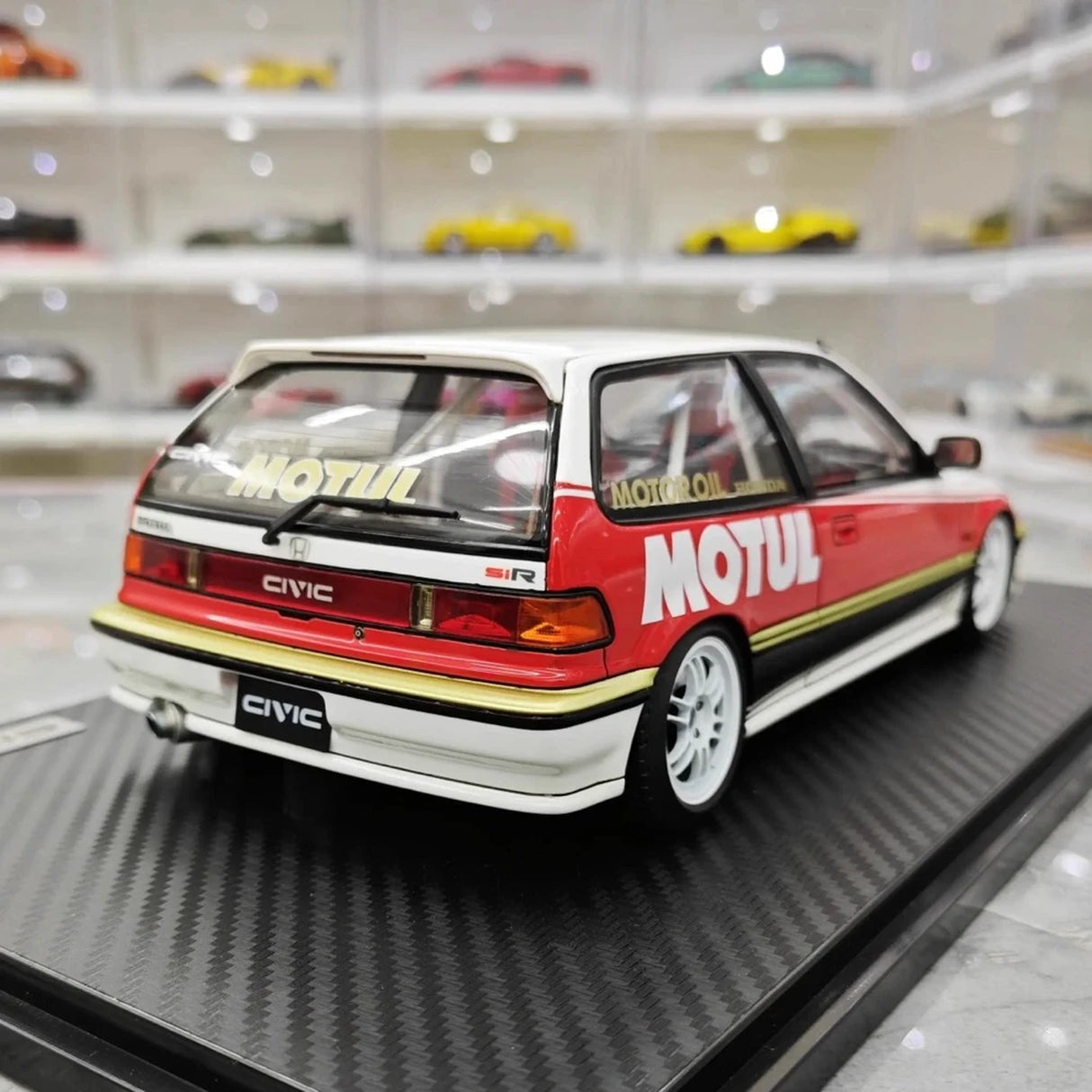 Zapłon Honda 1987 Civic EF SiR Motor Sport 1:18 – kolekcjonerski model żywicy z żywicy