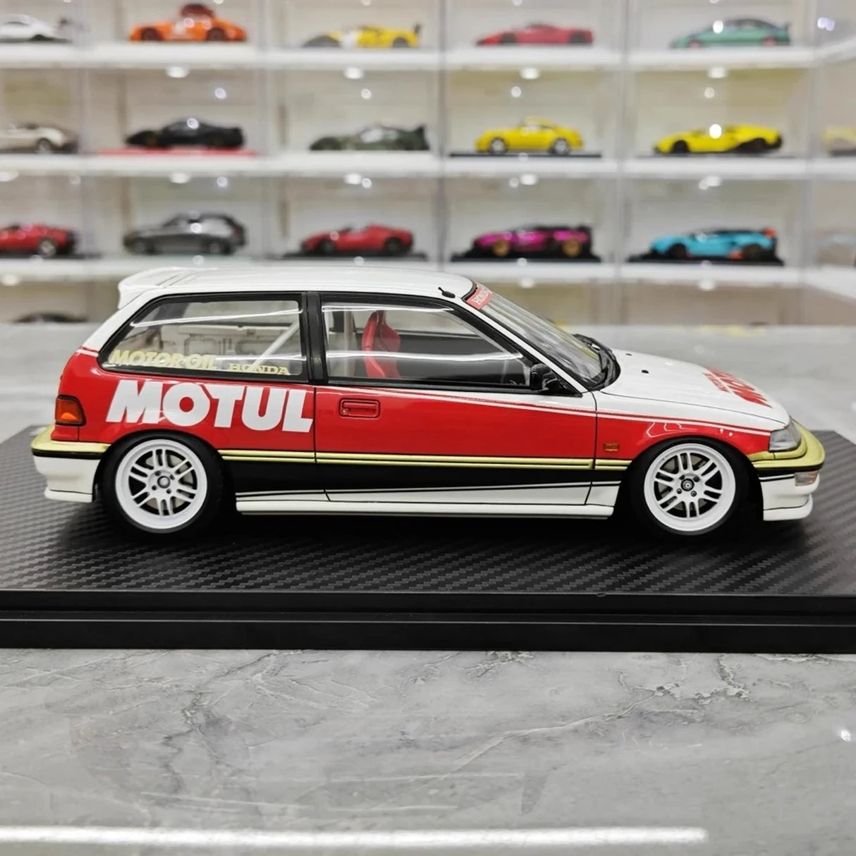 Zapłon Honda 1987 Civic EF SiR Motor Sport 1:18 – kolekcjonerski model żywicy z żywicy