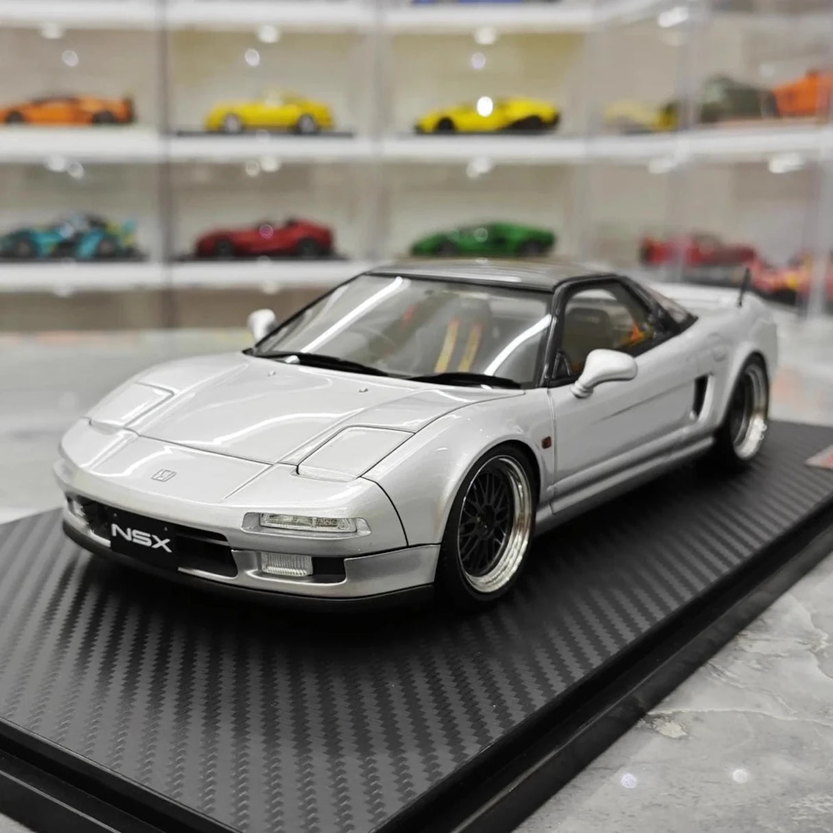 Ignition Honda 1990 NSX NA1 Silver 1:18 – kolekcjonerska żywica modelowa