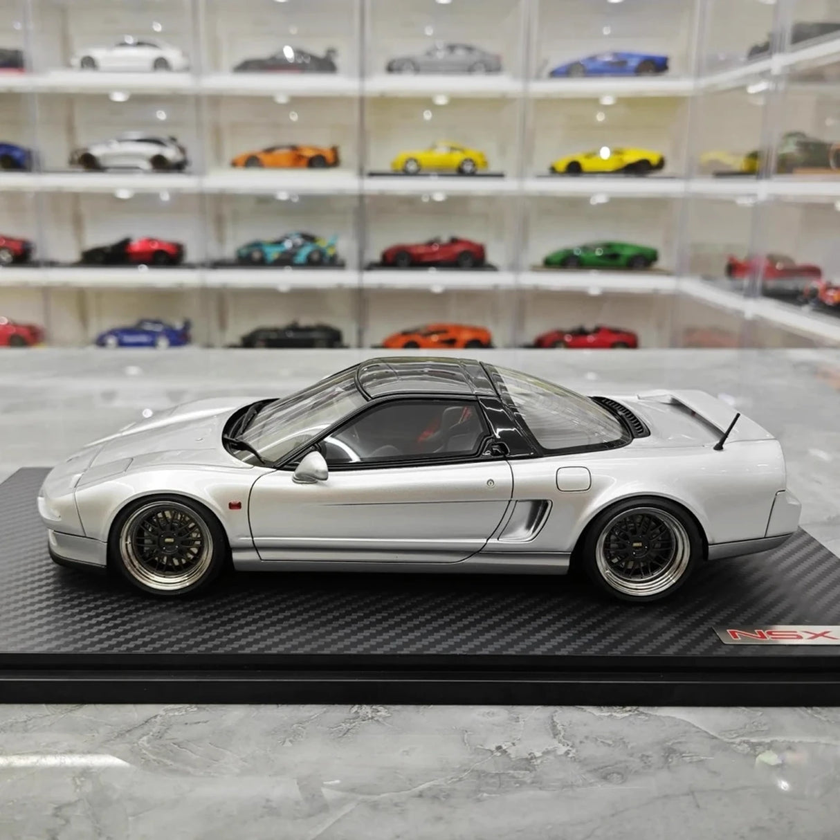 Ignition Honda 1990 NSX NA1 Silver 1:18 – kolekcjonerska żywica modelowa