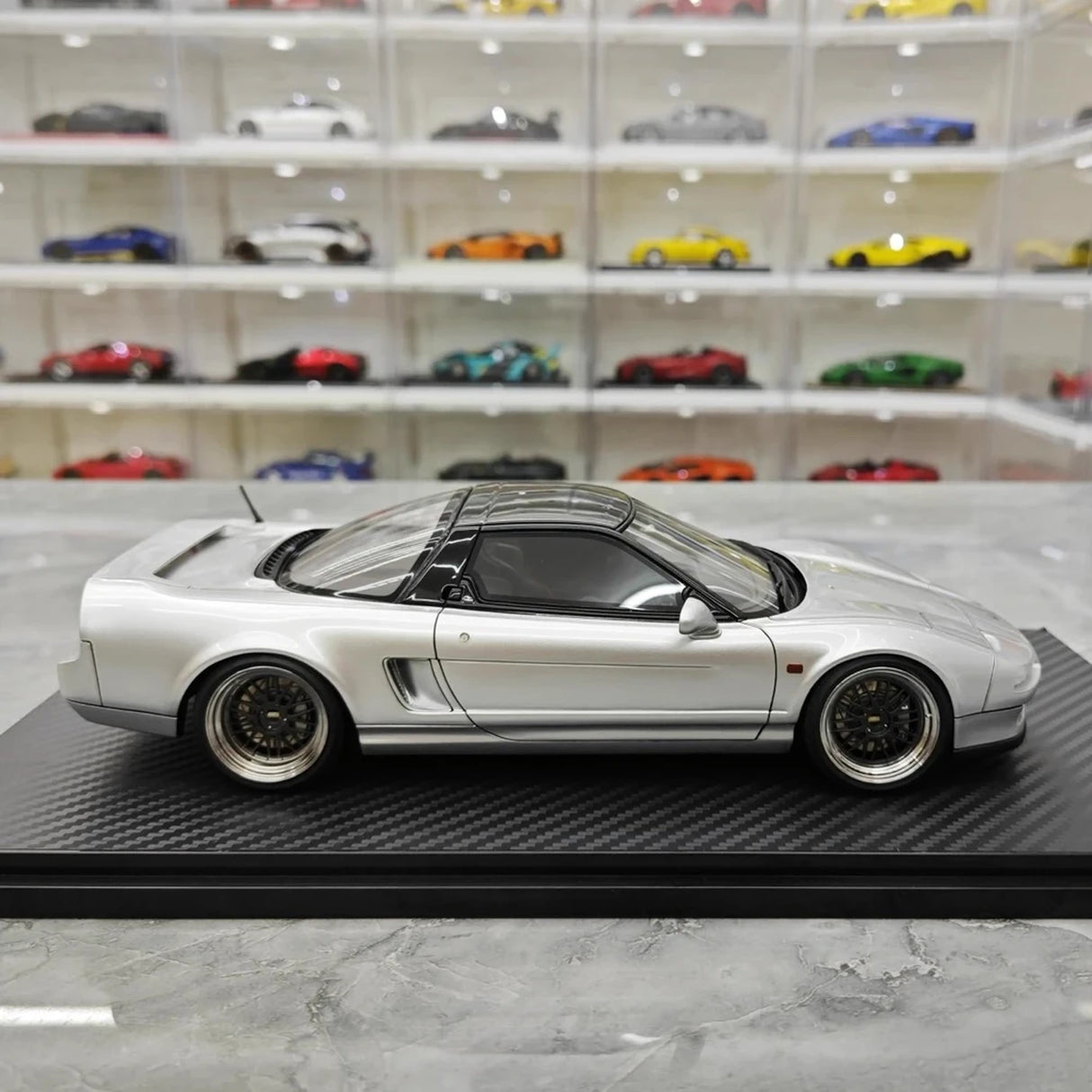 Ignition Honda 1990 NSX NA1 Silver 1:18 – kolekcjonerska żywica modelowa