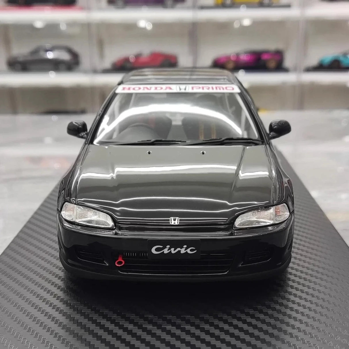 Ignition Honda 1992 Civic EG6 Black 1:18 – kolekcjonerska żywica modelowa