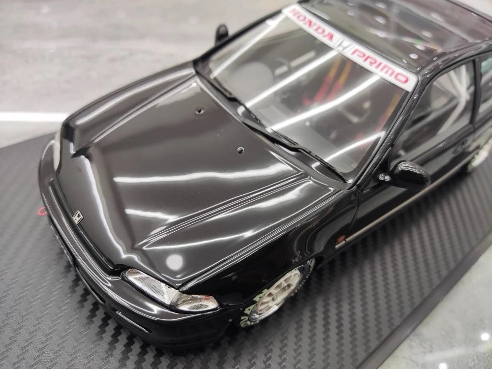 Ignition Honda 1992 Civic EG6 Black 1:18 – kolekcjonerska żywica modelowa
