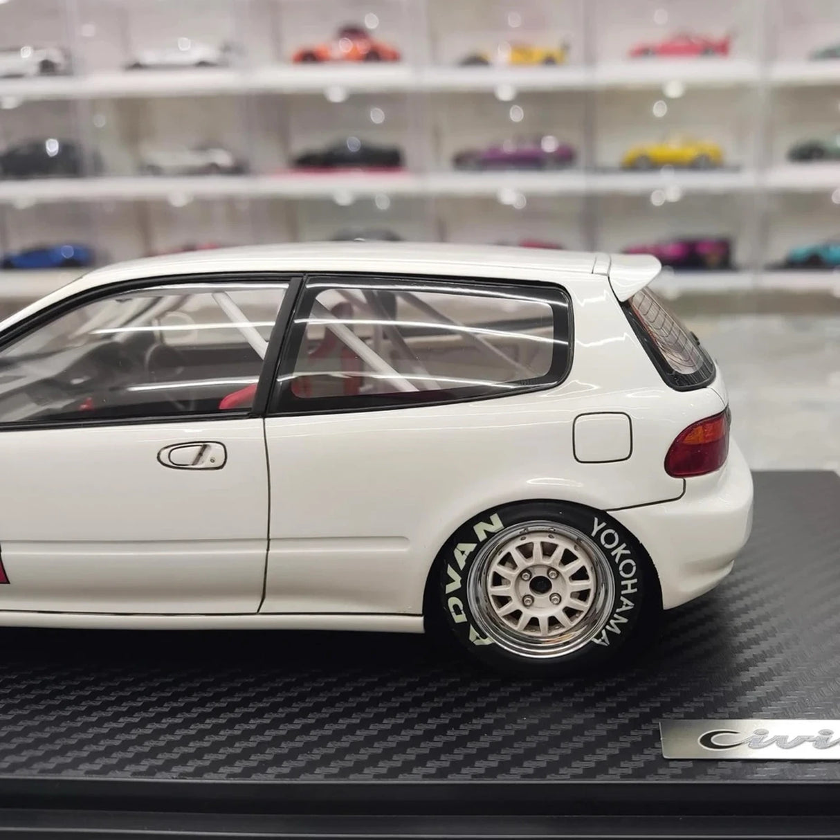 Ignition Honda 1992 Civic EG6 White 1:18 – Collectible Resin Model Resin