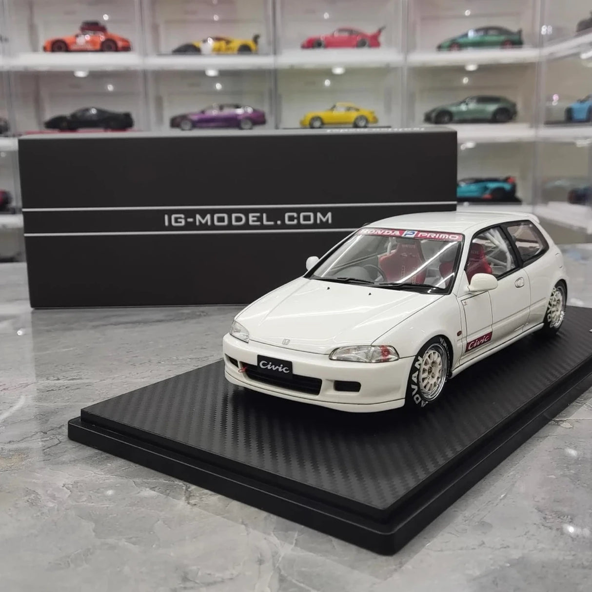 Ignition Honda 1992 Civic EG6 White 1:18 – Collectible Resin Model Resin