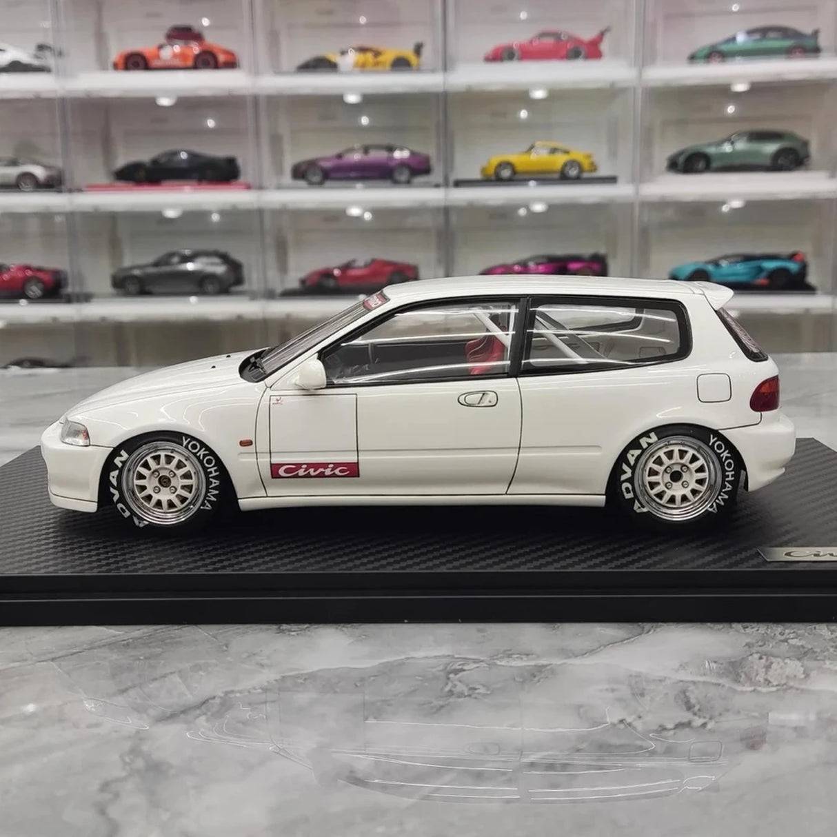 Ignition Honda 1992 Civic EG6 White 1:18 – Collectible Resin Model Resin