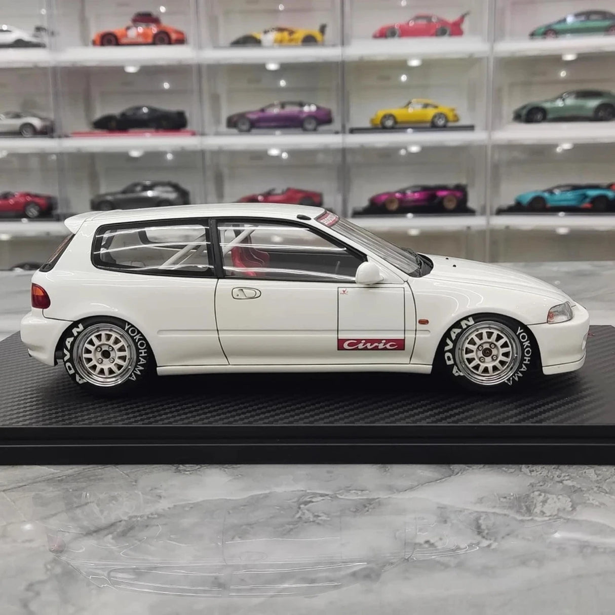 Ignition Honda 1992 Civic EG6 White 1:18 – Collectible Resin Model Resin
