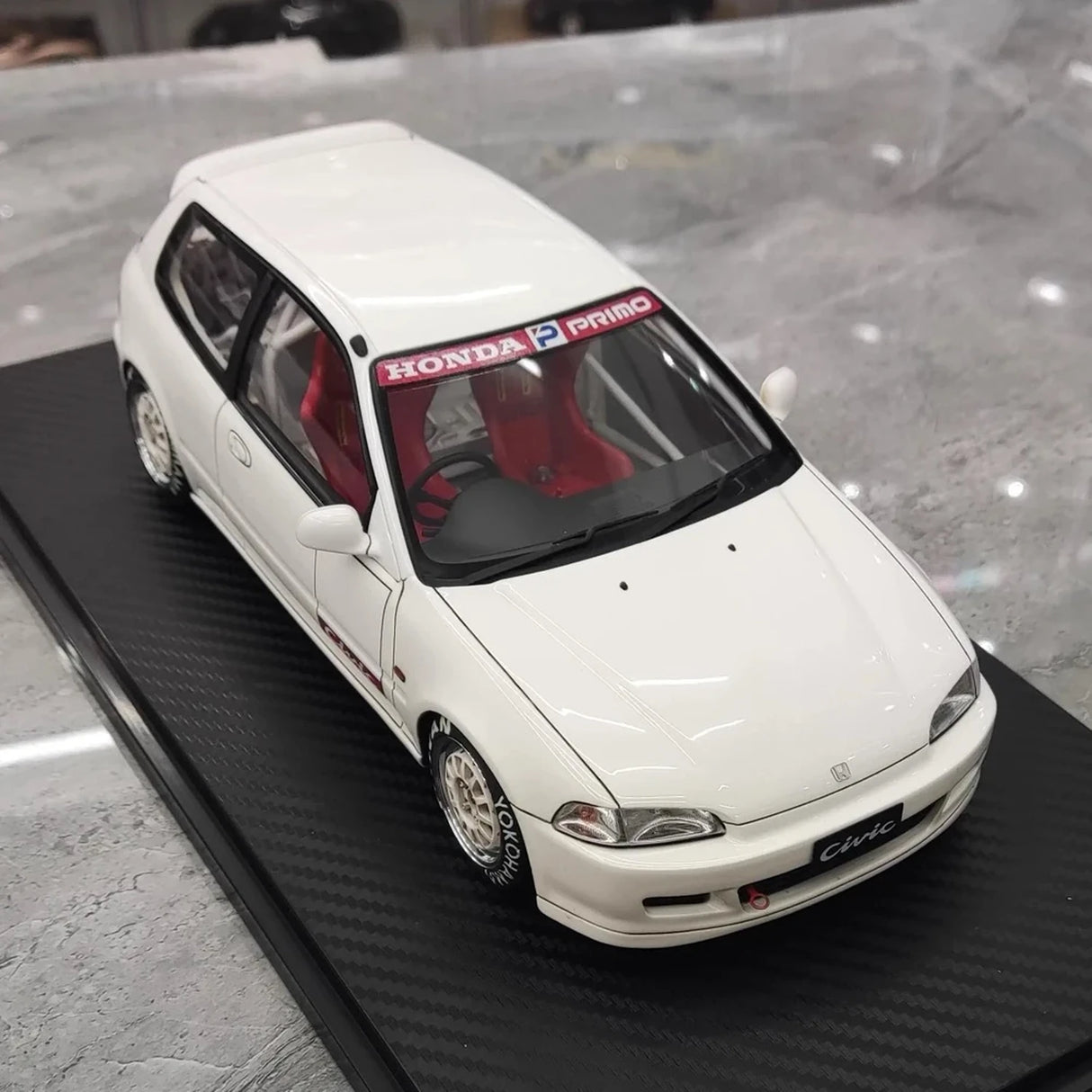 Ignition Honda 1992 Civic EG6 White 1:18 – Collectible Resin Model Resin