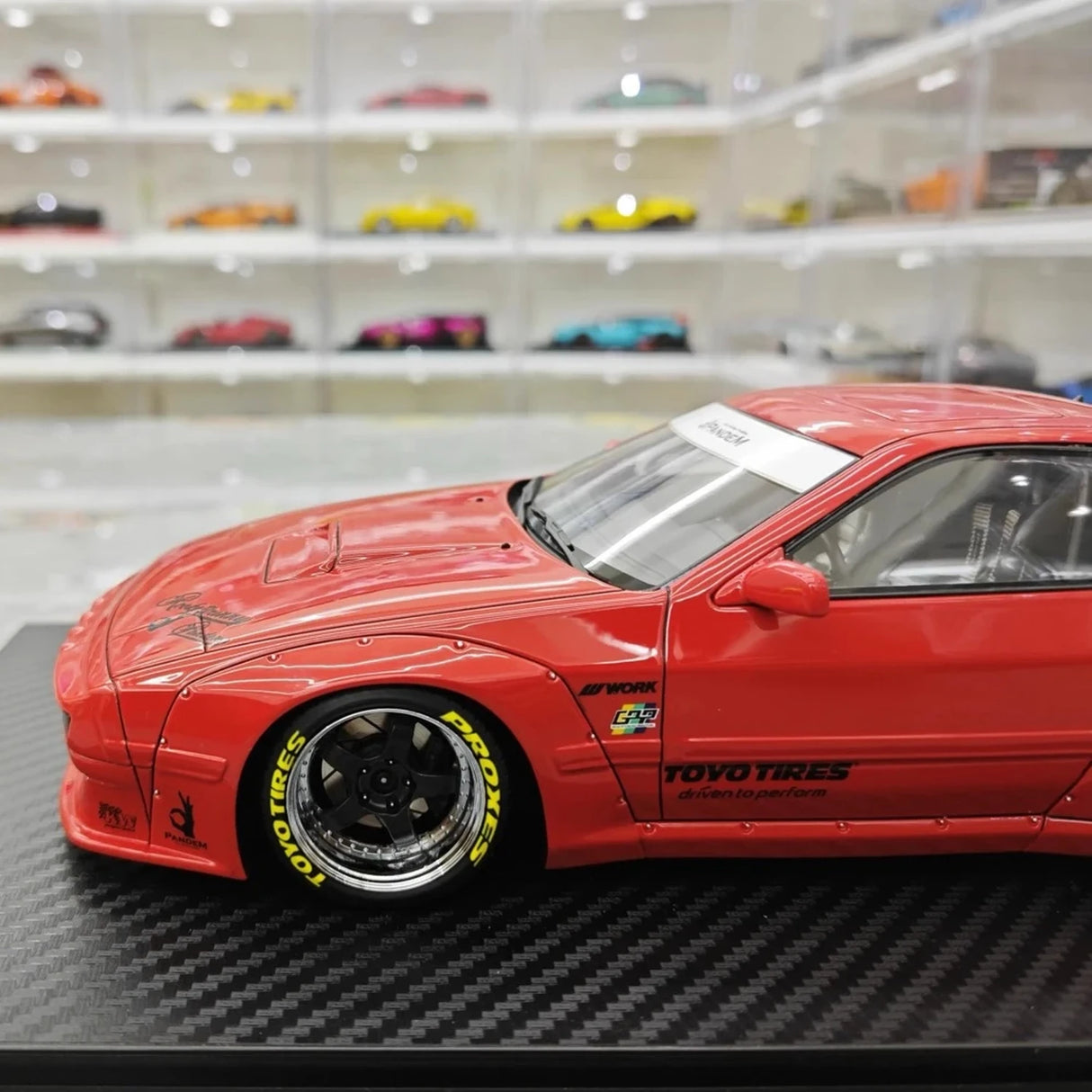 Ignition Mazda 1985 RX-7 FC3S PANDEM Red 1:18 – Collectible Resin Model Resin