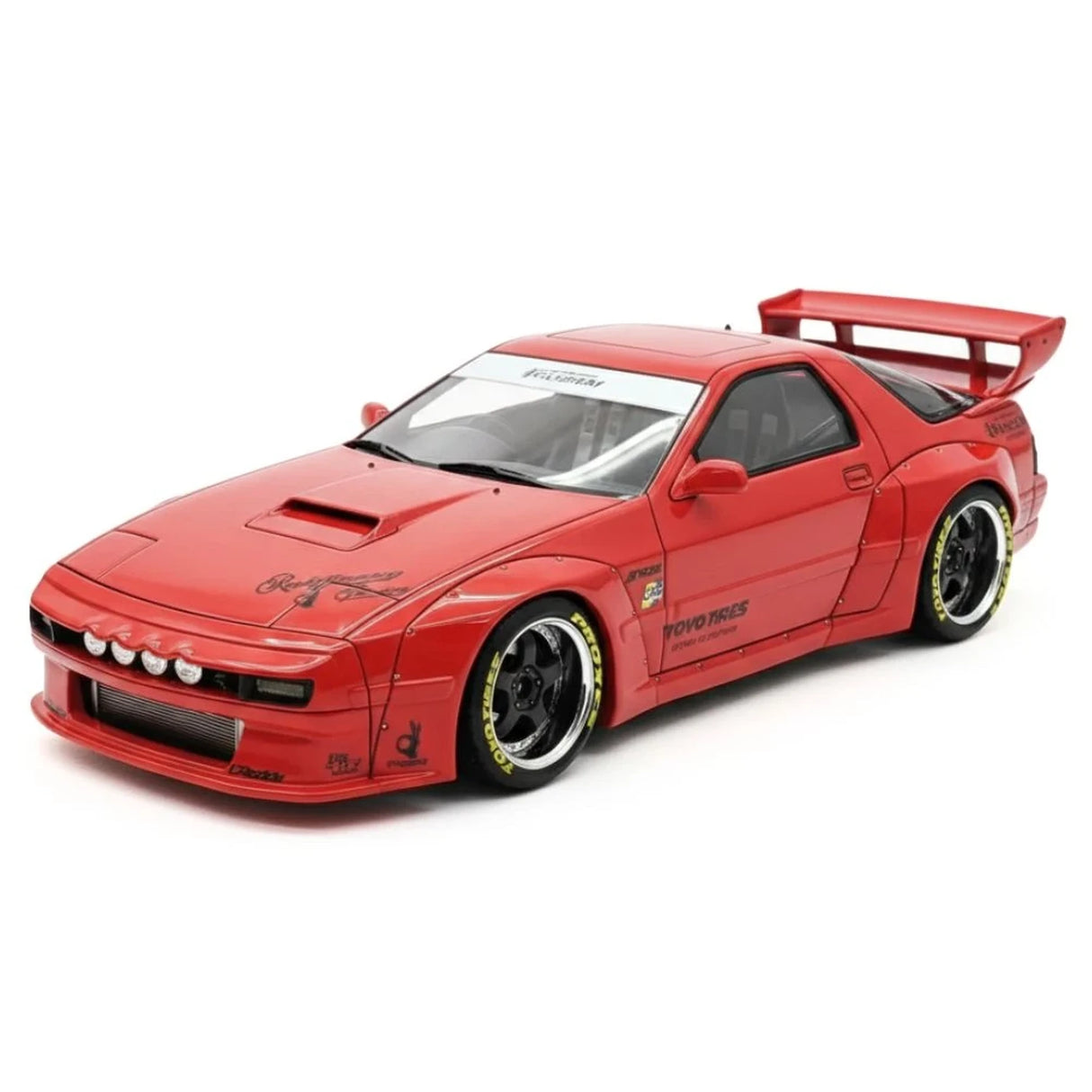 Ignition Mazda 1985 RX-7 FC3S PANDEM Red 1:18 – Collectible Resin Model Resin