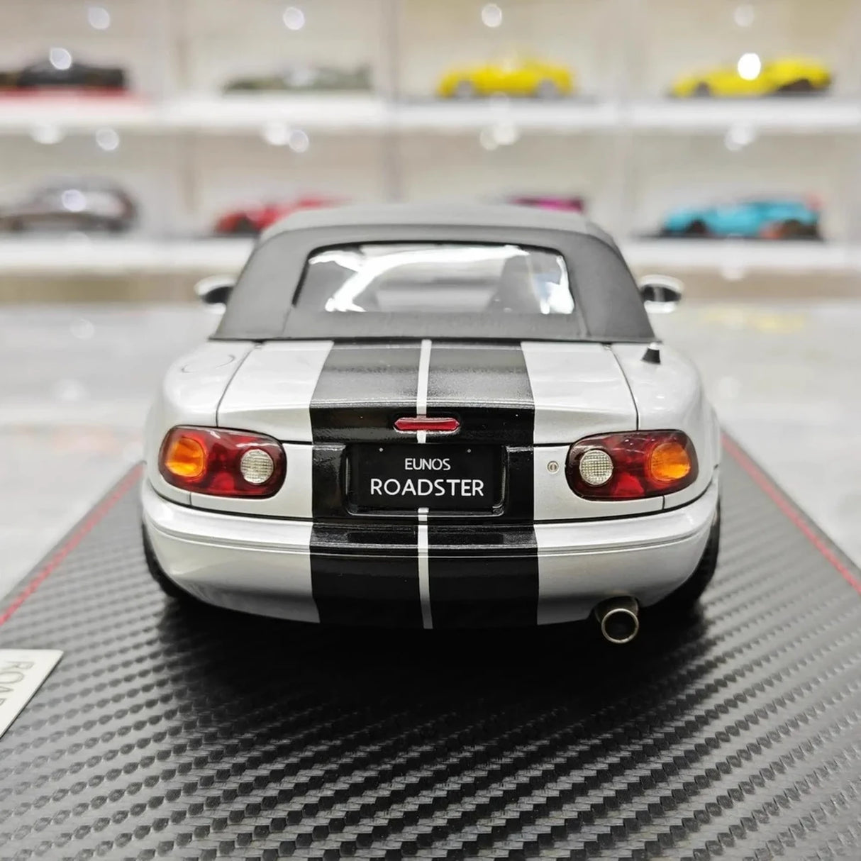 Ignition Mazda 1990 MX5 Eunos Roadster NA B6-ZE Silver 1:18 – Collectible Resin Model Resin