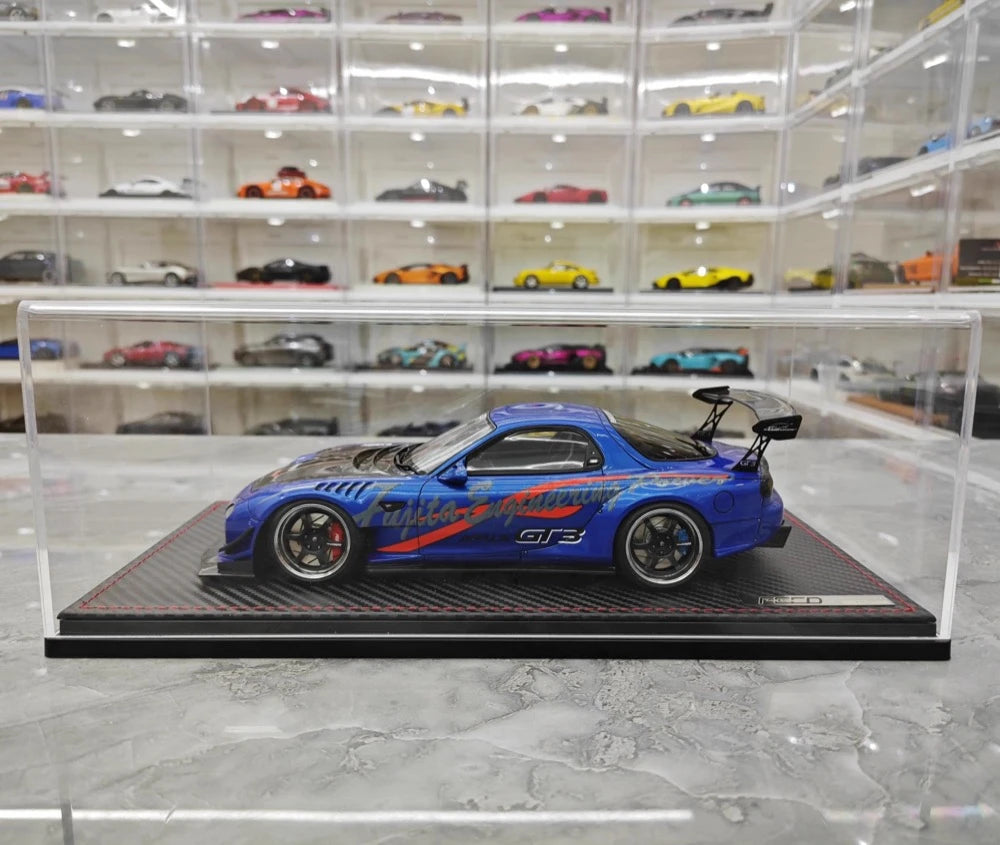Ignition Mazda 1992 RX-7 Feed Afflux GT3 FD3S Blue 1:18 – Collectible Resin Model Resin
