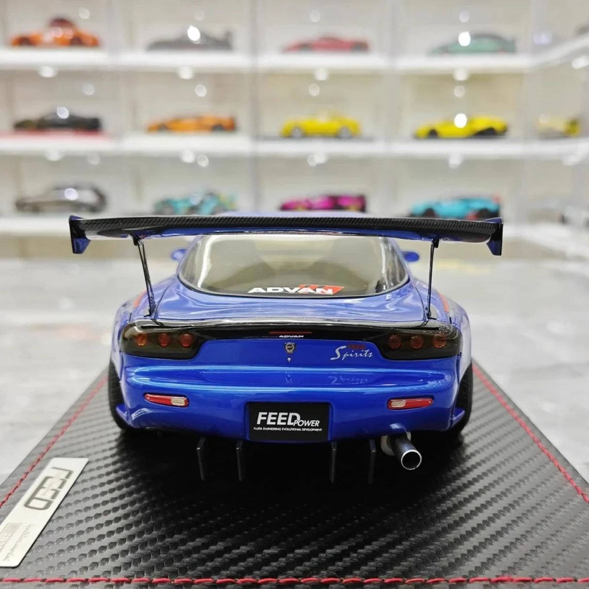 Ignition Mazda 1992 RX-7 Feed Afflux GT3 FD3S Blue 1:18 – Collectible Resin Model Resin