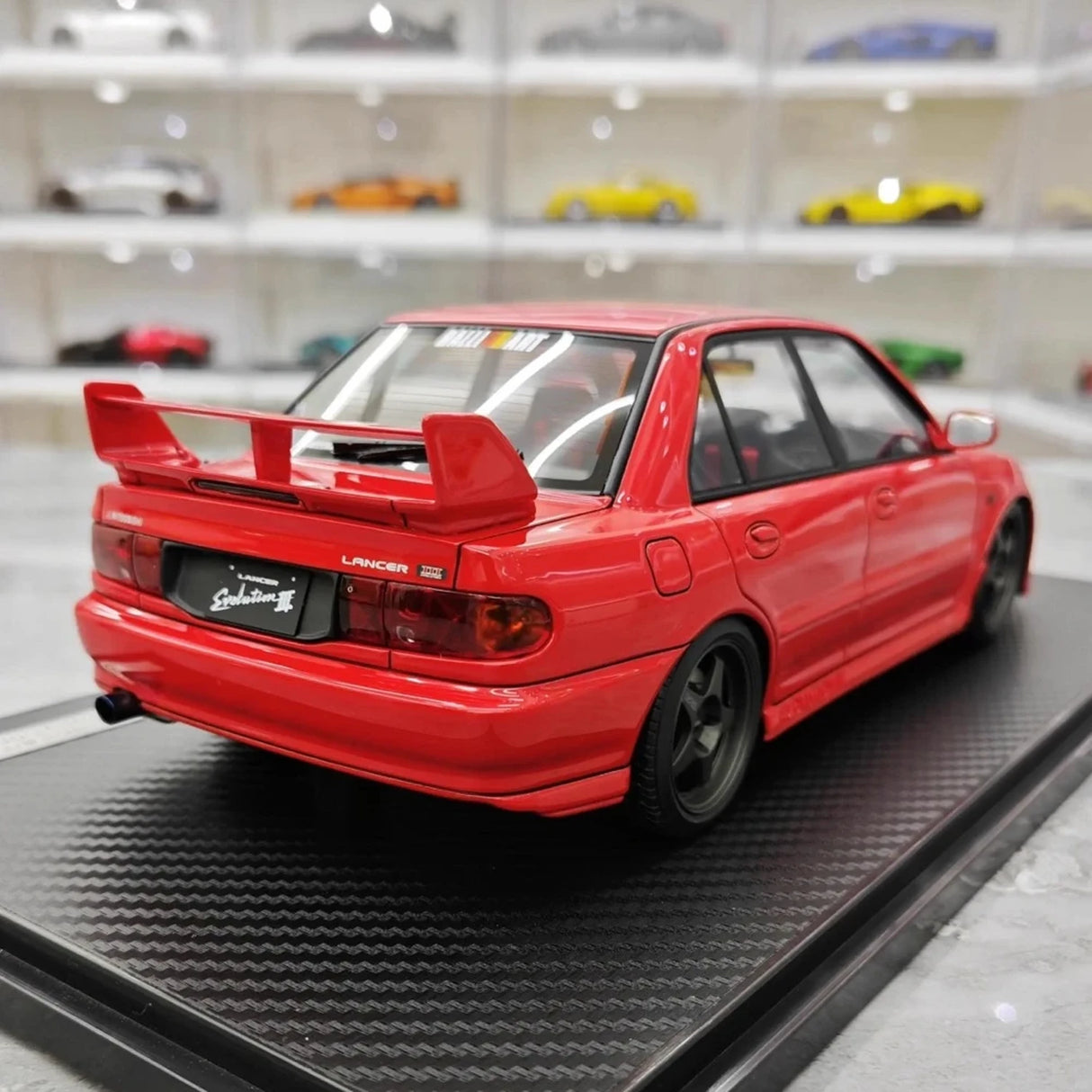 Ignition Mitsubishi 1995 Lancer Evo III GSR Red 1:18 – Verzamelbare resin modelresin resin