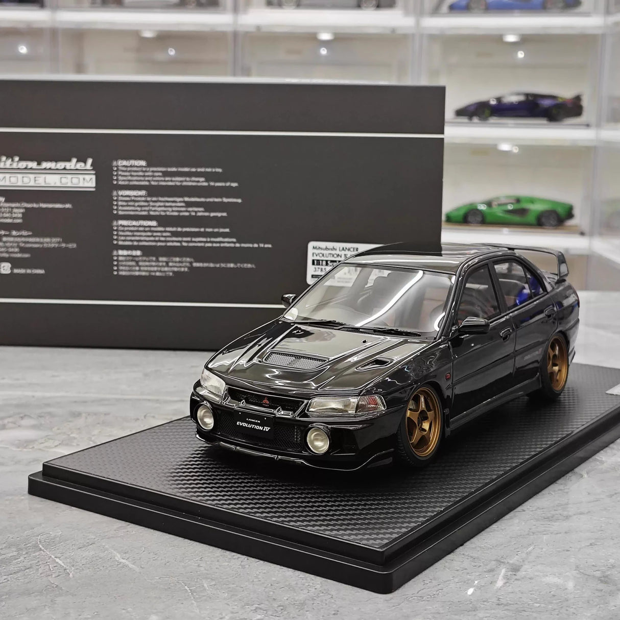 Ignition Mitsubishi 1997 Lancer Evo IV Black 1:18 – Collectible Resin Model Resin