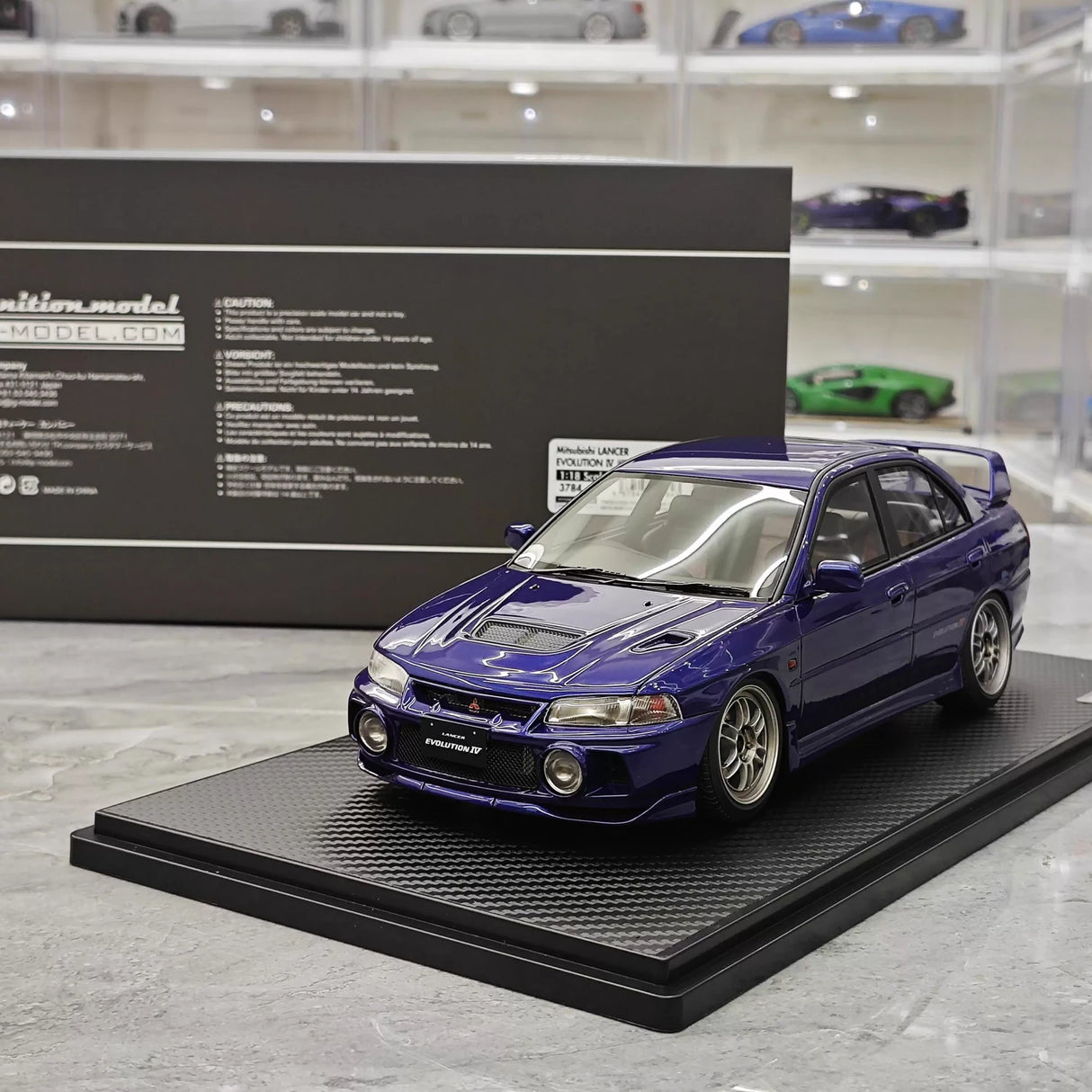 Ignition Mitsubishi 1997 Lancer Evo IV Blue 1:18 – Collectible Resin Model Resin