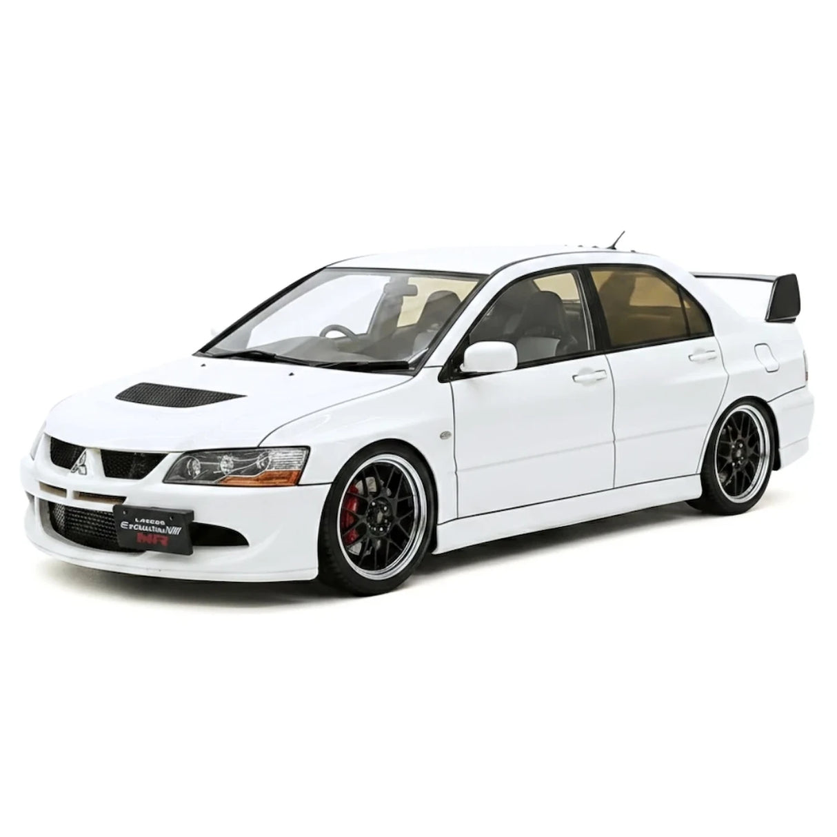 Ignition Mitsubishi 2004 Lancer Evolution VIII MR JDM White 1:18 – Verzamelbare Resin Modelresin
