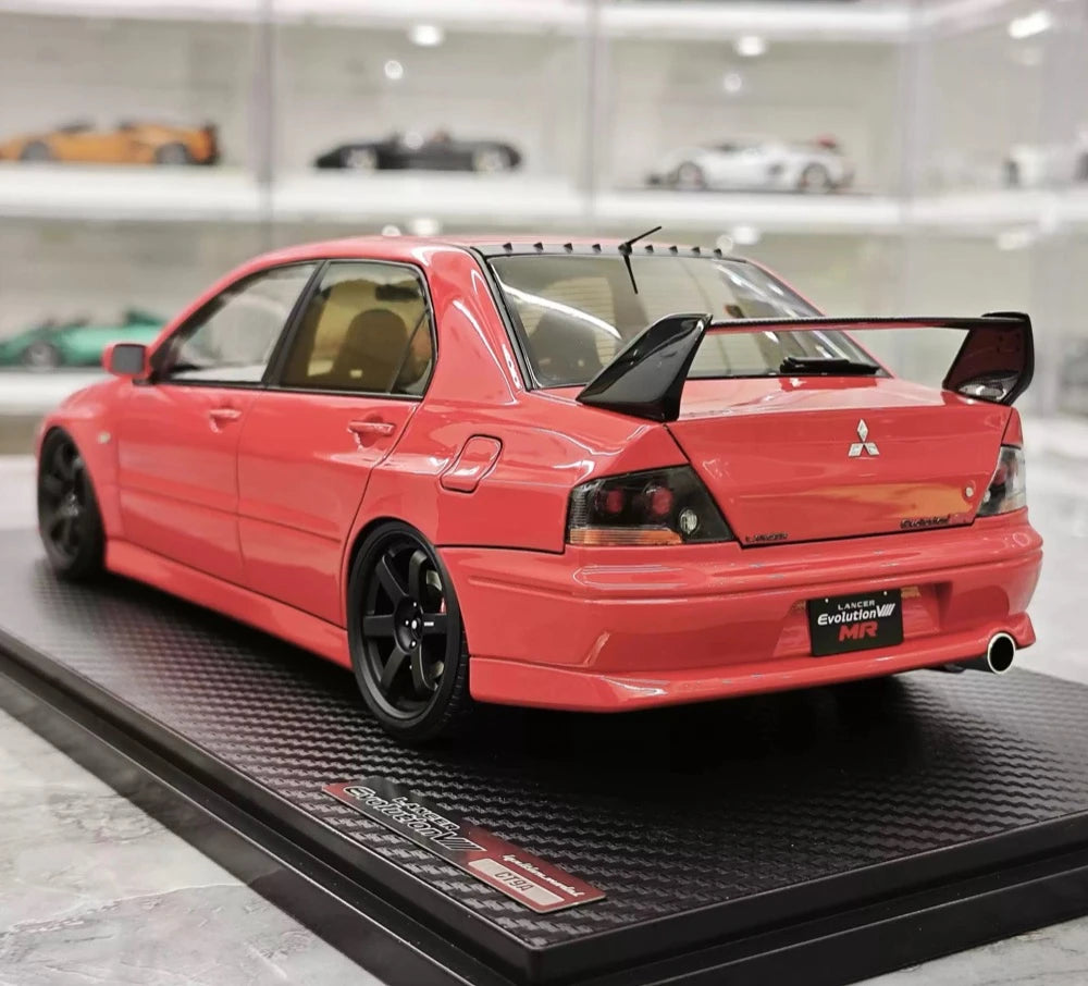 Ignition Mitsubishi 2004 Lancer Evolution VIII MR Red 1:18 – Verzamelbare Resin Modelresin Hars