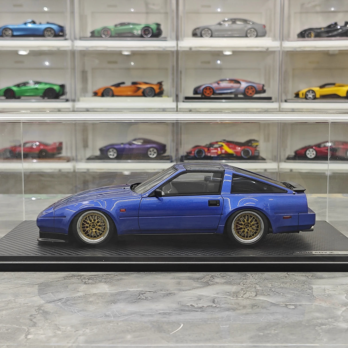 Ignition Nissan 1986 Fairlady Z 300ZR Z31 Blue 1:18 – samlarresinmodellresin