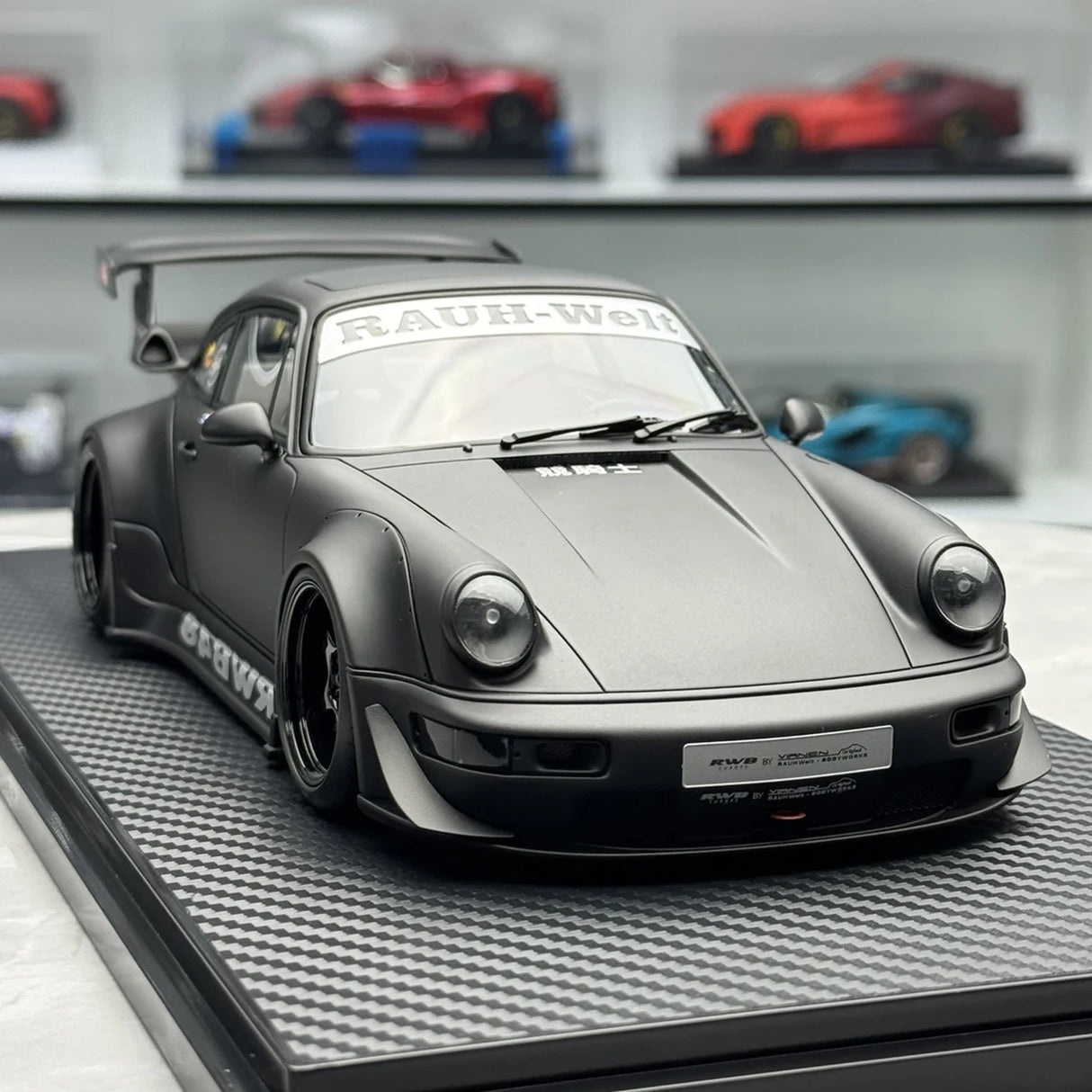 Ignition Porsche 1991 911 964 RWB Matte Black 1:18 – Collectible Resin Model Resin