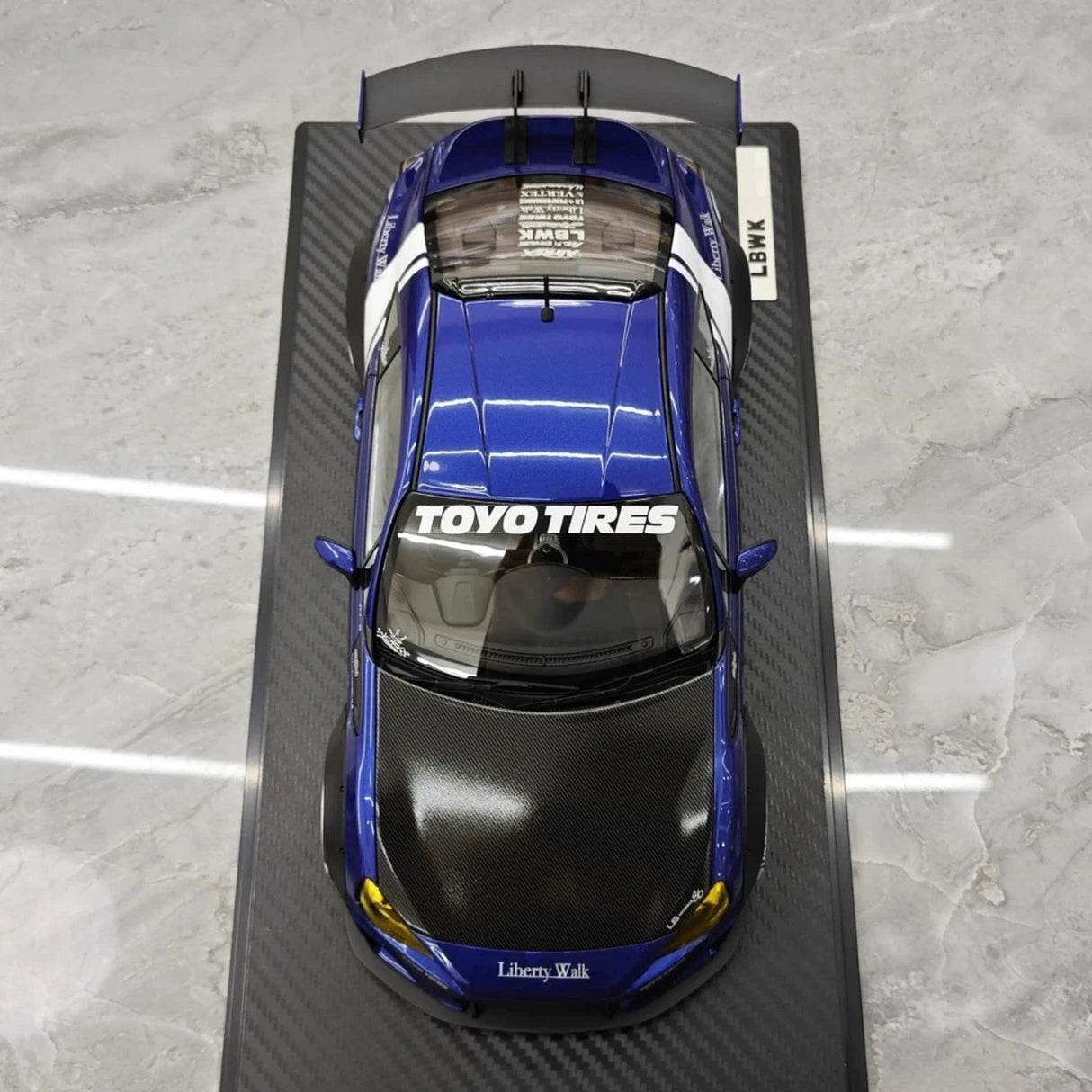 Ignition Toyota 2012 86 Subaru BRZ LBWK Deep Blue 1:18 – Resina Modelo de Resina Colecionável