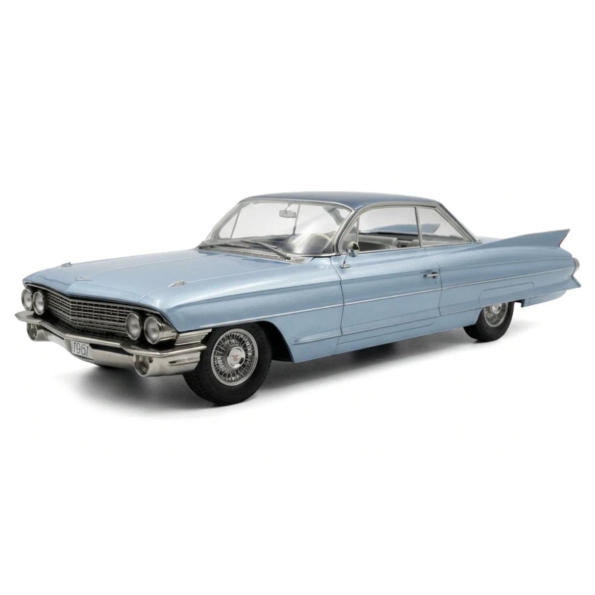 KK Scale Cadillac 1961 DeVille Series 62 Coupe Blue 1:18 – Collectible Diecast Model Die-Cast
