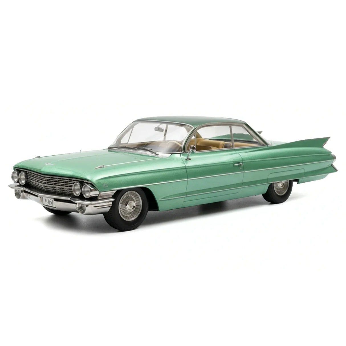 KK Scale Cadillac 1961 DeVille Series 62 Coupe Green 1:18 – Collectible Diecast Model Die-Cast