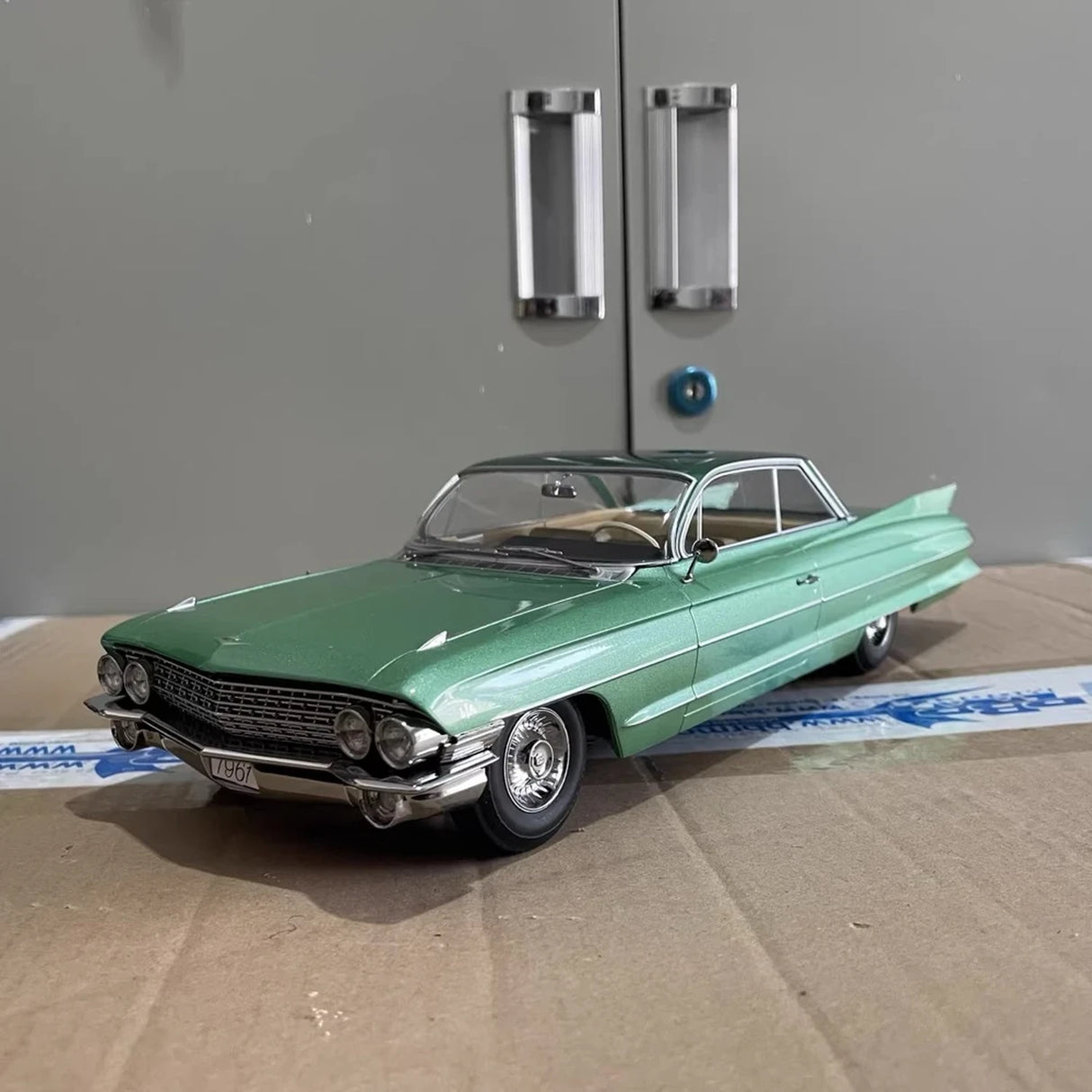 KK Scale Cadillac 1961 DeVille Series 62 Coupe Green 1:18 – Collectible Diecast Model Die-Cast