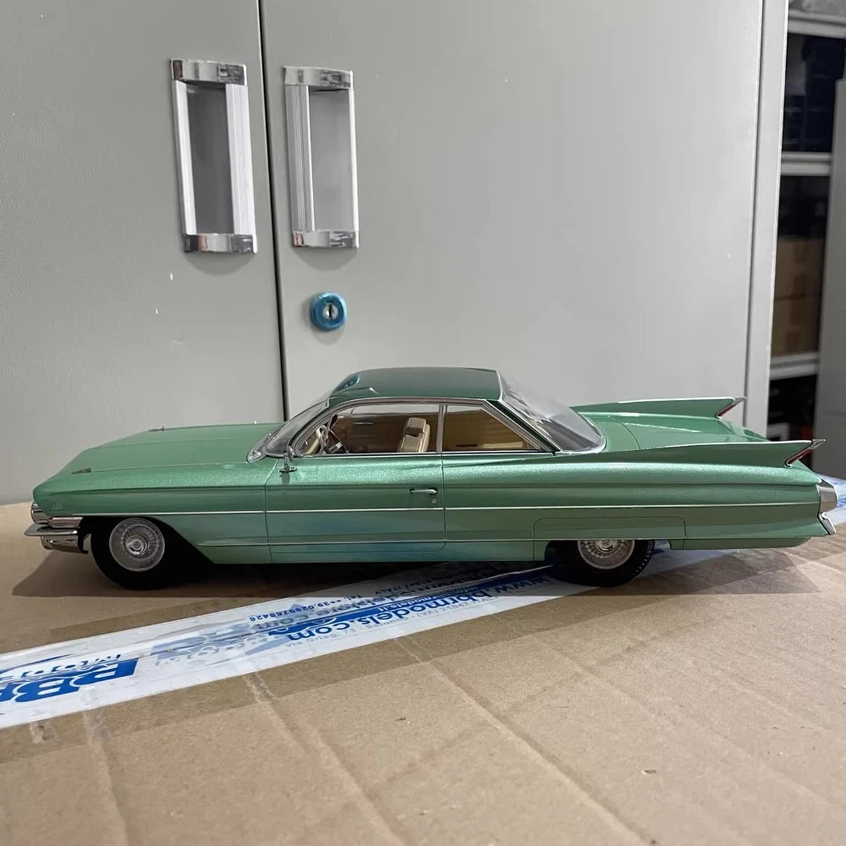 KK Scale Cadillac 1961 DeVille Series 62 Coupe Green 1:18 – Collectible Diecast Model Die-Cast