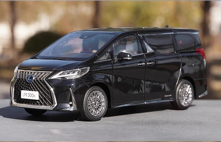 كينغفاي Lexus 2020 LM 300h بلاك 1:18 – نموذج معدني قابل للجمع من القالب المصبوب.