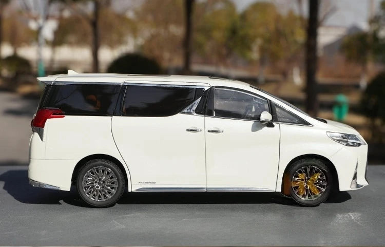 KengFai Lexus 2020 LM 300h branco 1:18 – modelo de coleção em metal fundido