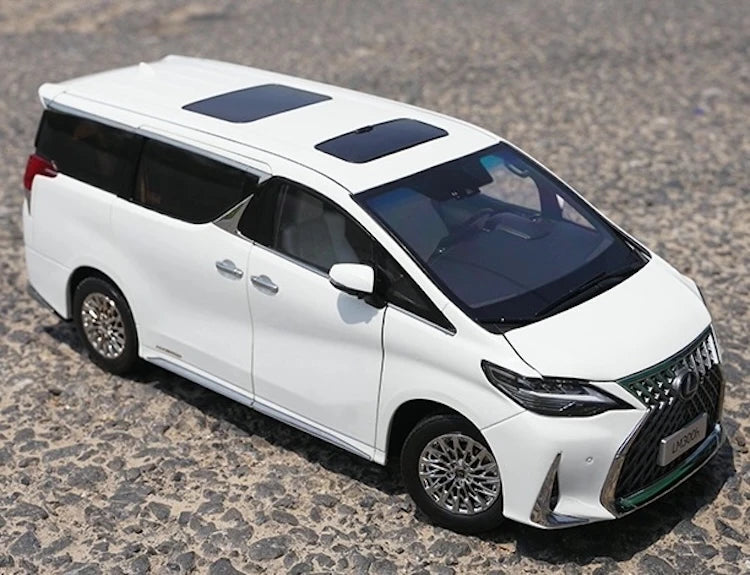 Kyosho Lexus 2020 LM 300h branco 1:18 – modelo de coleção em metal fundido