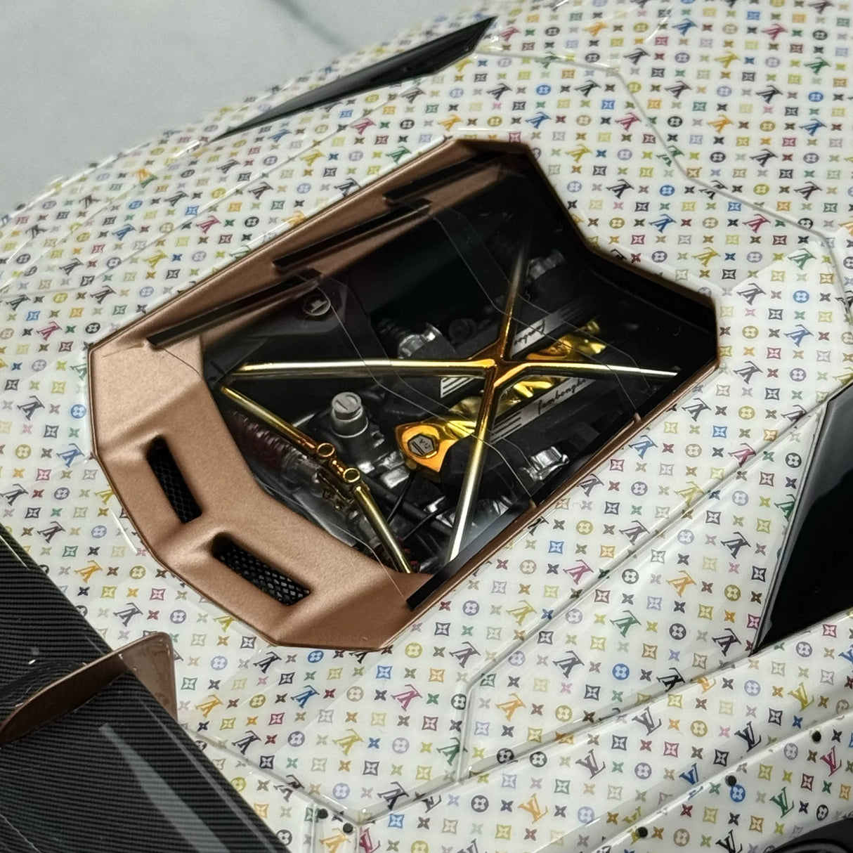 LBWK Lamborghini 2011 Aventador LB-ووركس بلون LV 1:18 – راتنج نموذجي قابل للجمع