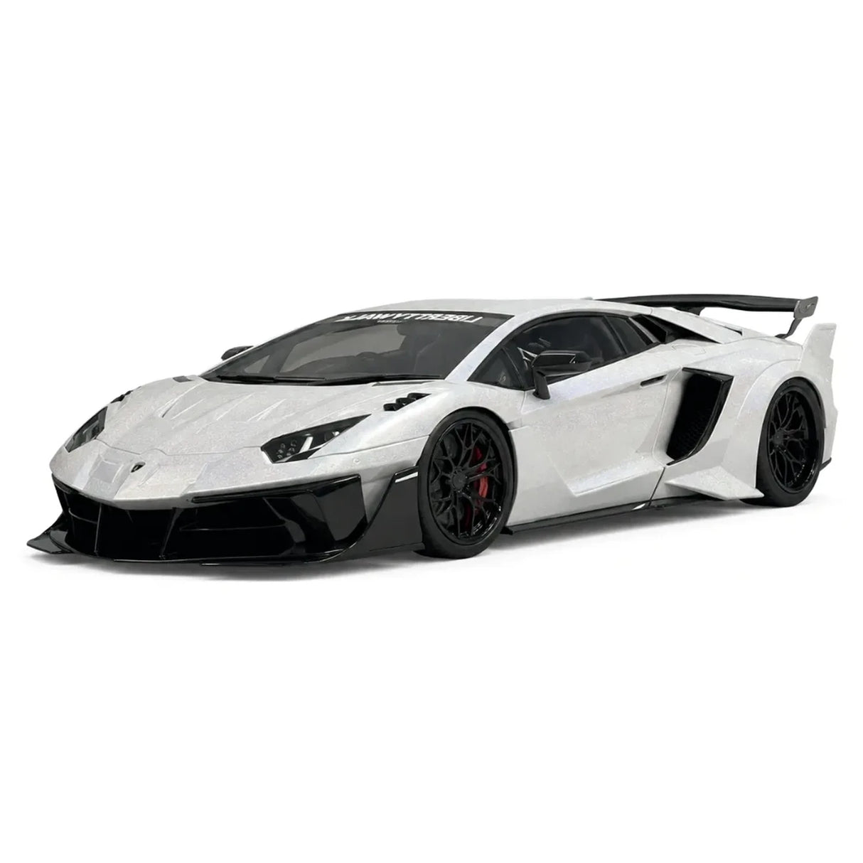 LBWK Lamborghini 2011 Aventador LP700-4 LB-Silhouette Works GT EVO White 1:18 – Resina da collezione per modelli in resina