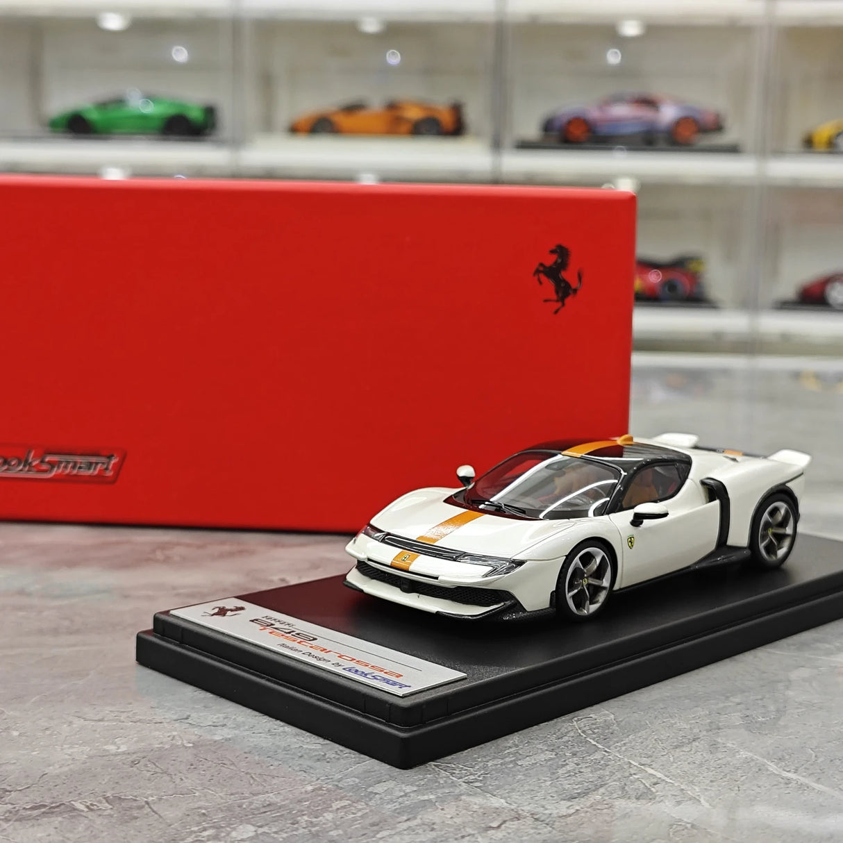쿠페 비앙코 이탈리아 1:43 룩 스마트Ferrari 2025 849 Testarossa – 수집용 레진 모델 레진