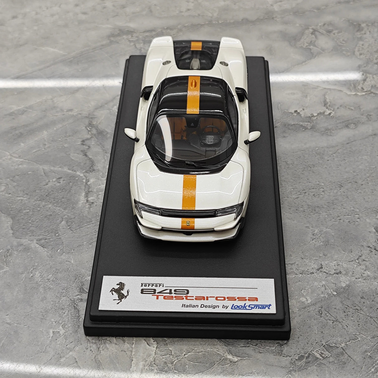 쿠페 비앙코 이탈리아 1:43 룩 스마트Ferrari 2025 849 Testarossa – 수집용 레진 모델 레진