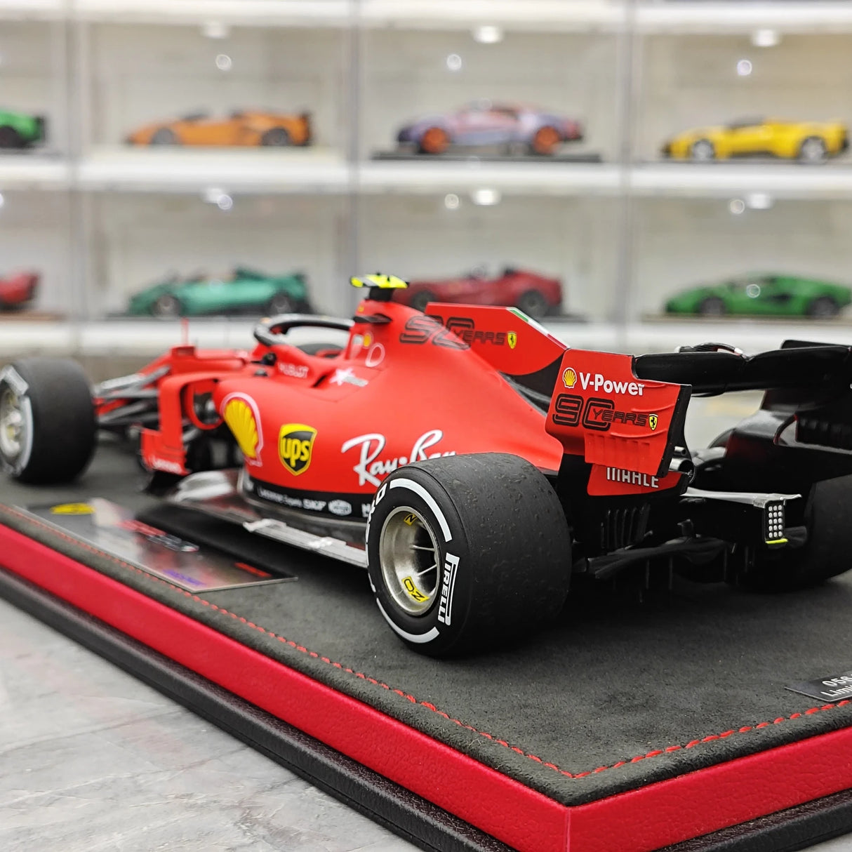 1:18 Ferrari 2019 SF90 #16 이탈리아 GP 몬자 샤를 르클레르 F1 룩 스마트 수지 모델 자동차 - 뷰 6
