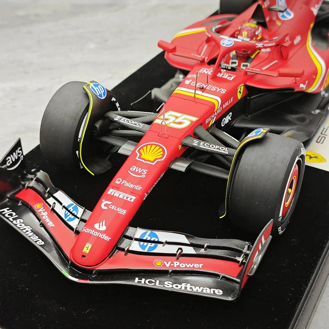 1:18 Ferrari 2024 SF-24 #55 Abu Dhabi GP Carlos Sainz F1 Resin-Modell von Look Smart – Ansicht 11