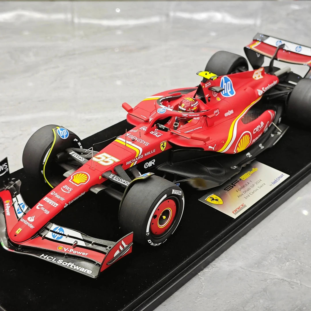 1:18 Ferrari 2024 SF-24 #55 Abu Dhabi GP Carlos Sainz F1 Resin-Modell von Look Smart – Ansicht 4