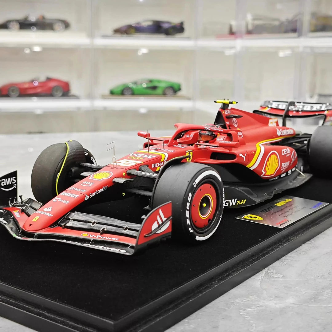 1:18 Ferrari 2024 SF-24 #55 호주 GP 카를로스 사인즈 F1 룩 스마트 제작 레진 모델 자동차 - 뷰 3
