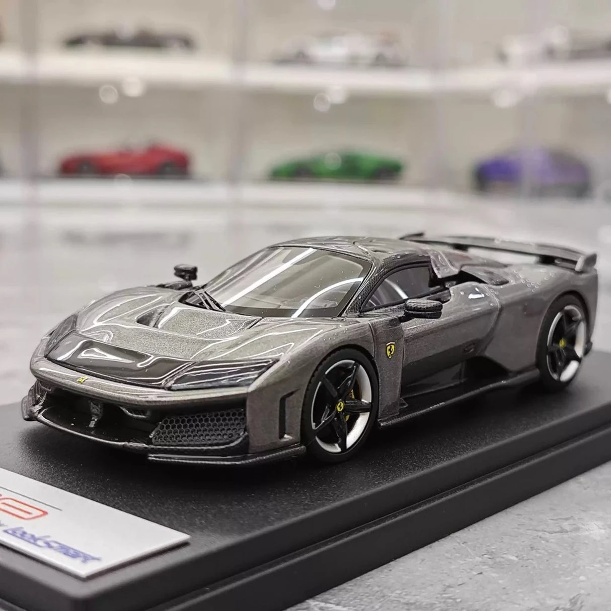 Look Smart Ferrari 2024 F80 Gray 1:43 – Collectible Resin Model Resin