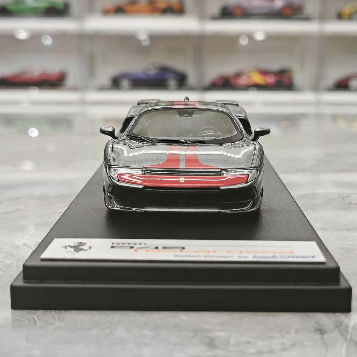 Look Smart Ferrari 2025 849 Testarossa coupe Grigio Silverstone Assetto Fiorano 1:43 – keräilyhartsimalli hartsi