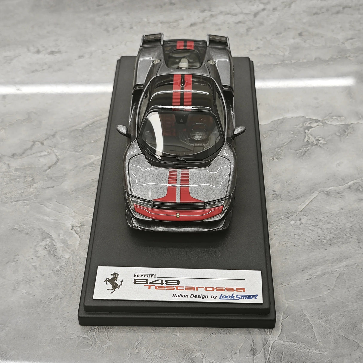 Look Smart Ferrari 2025 849 Testarossa coupe Grigio Silverstone Assetto Fiorano 1:43 – keräilyhartsimalli hartsi
