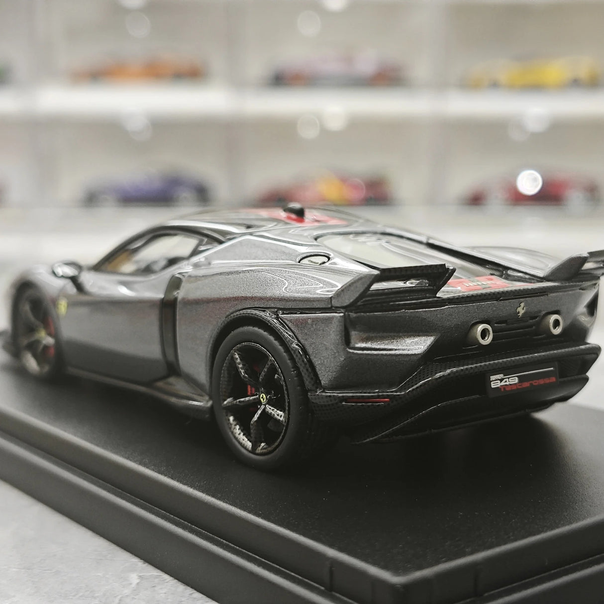 Look Smart Ferrari 2025 849 Testarossa coupe Grigio Silverstone Assetto Fiorano 1:43 – keräilyhartsimalli hartsi