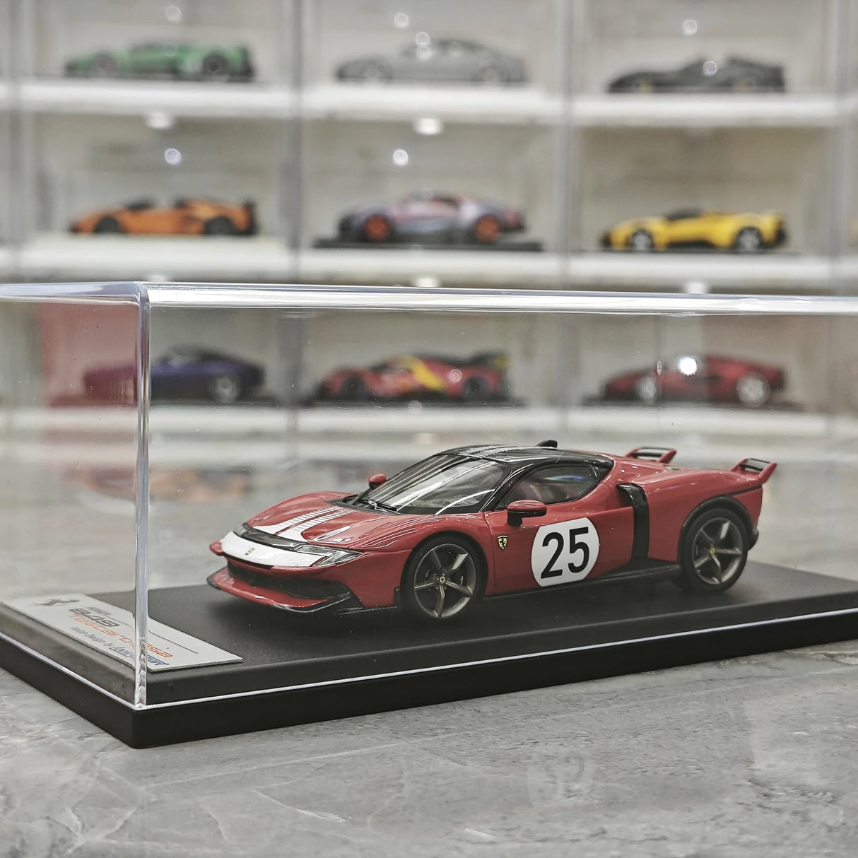 Look Smart Ferrari 2025 849 Testarossa Coupe Rosso Corsa Assetto Fiorano 1:43 – keräilyhartsimalli hartsi